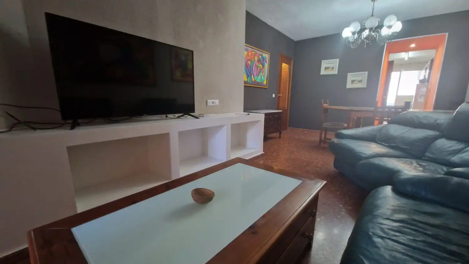 Living room of Flat for rent in Jaén  with Air Conditioner, Heating and Terrace