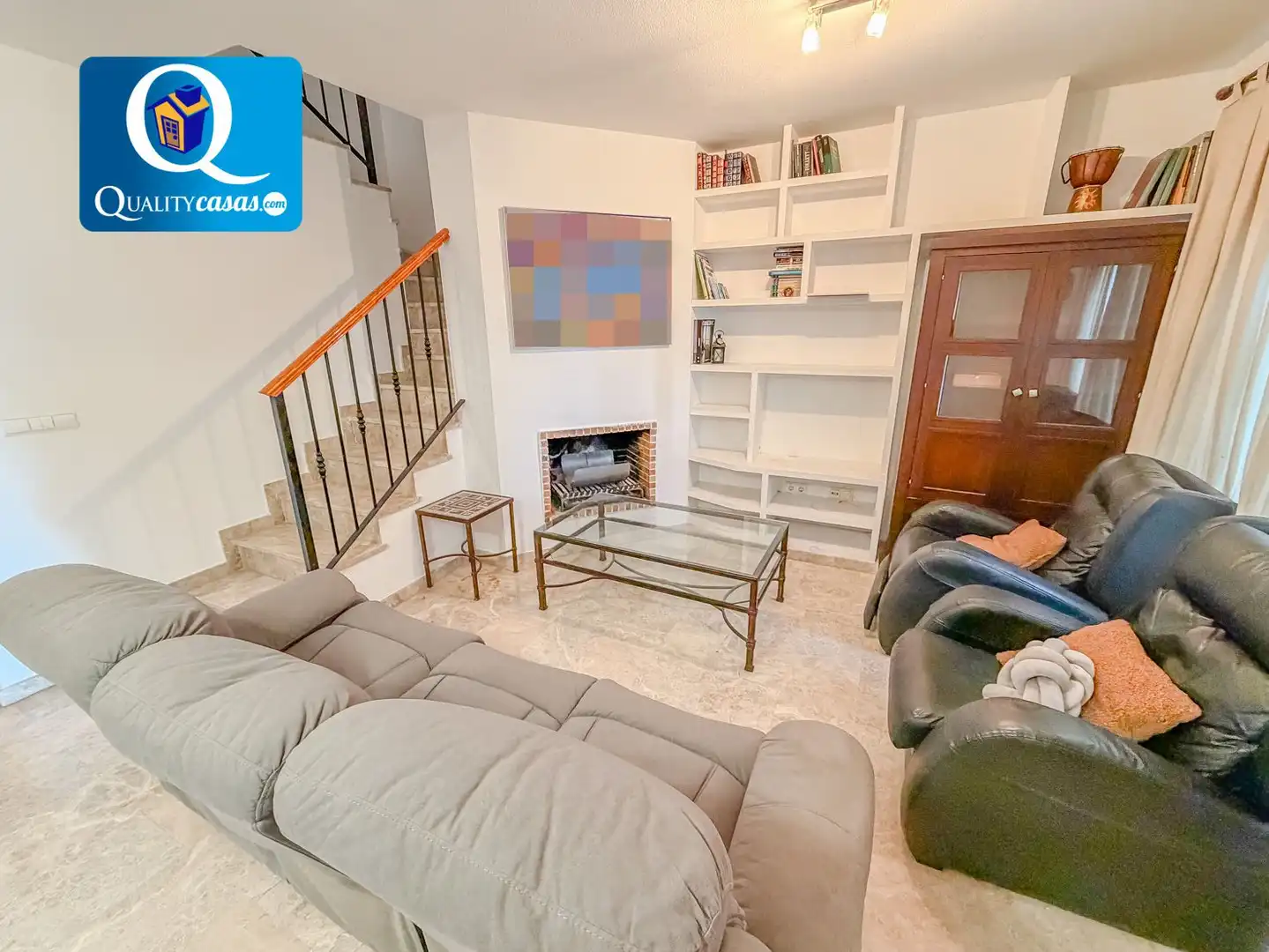 Sala de estar de Dúplex en venta en Mutxamel con Aire acondicionado, Terraza y Piscina comunitaria