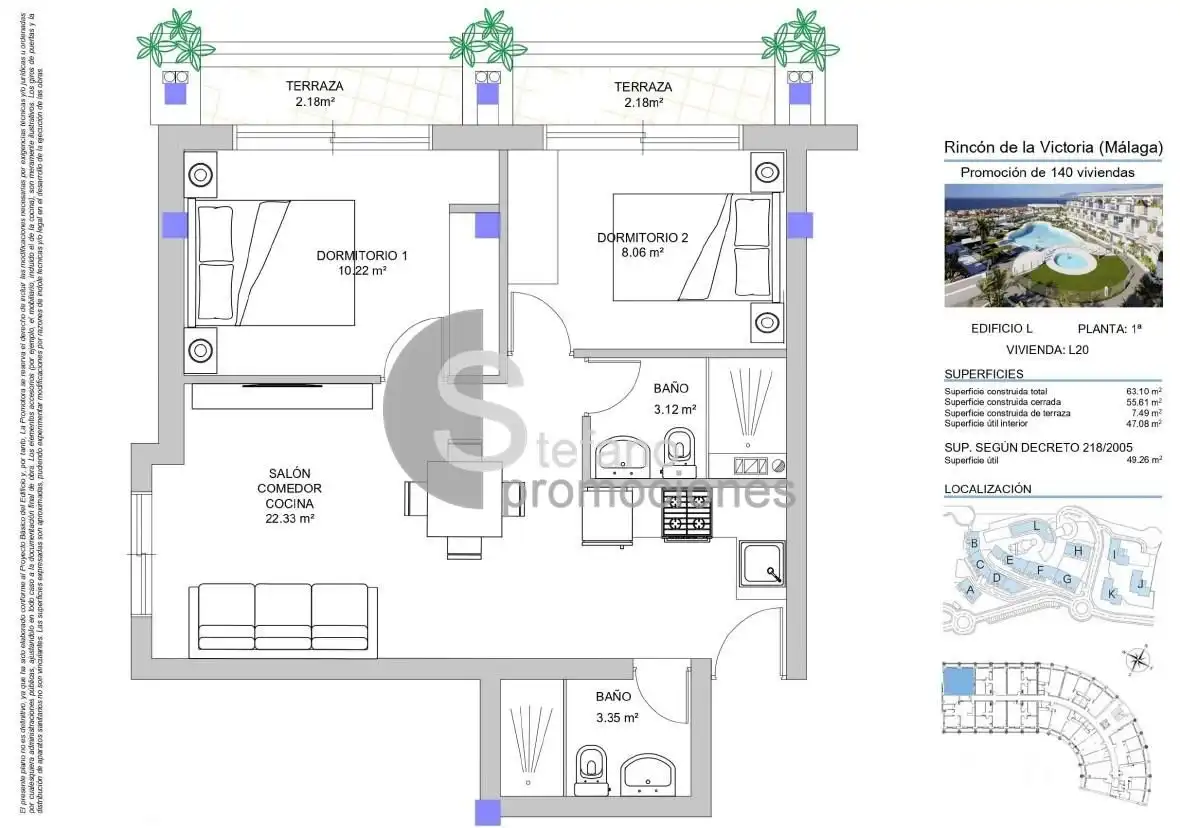 Piso en venta en Rincón de la Victoria con Aire acondicionado, Calefacción y Terraza