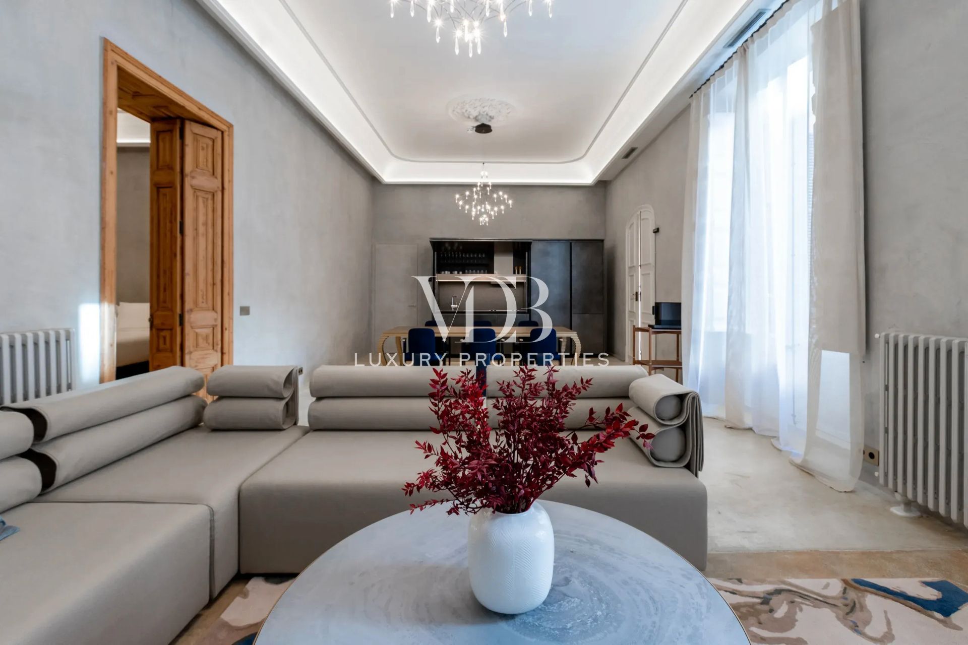 Living room of Apartment to rent in  Barcelona Capital  with Air Conditioner, Furnished and Oven