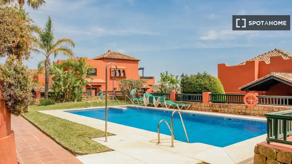 Garten von Wohnungen zur untervermieten in Mijas mit Klimaanlage, Terrasse und Möbliert
