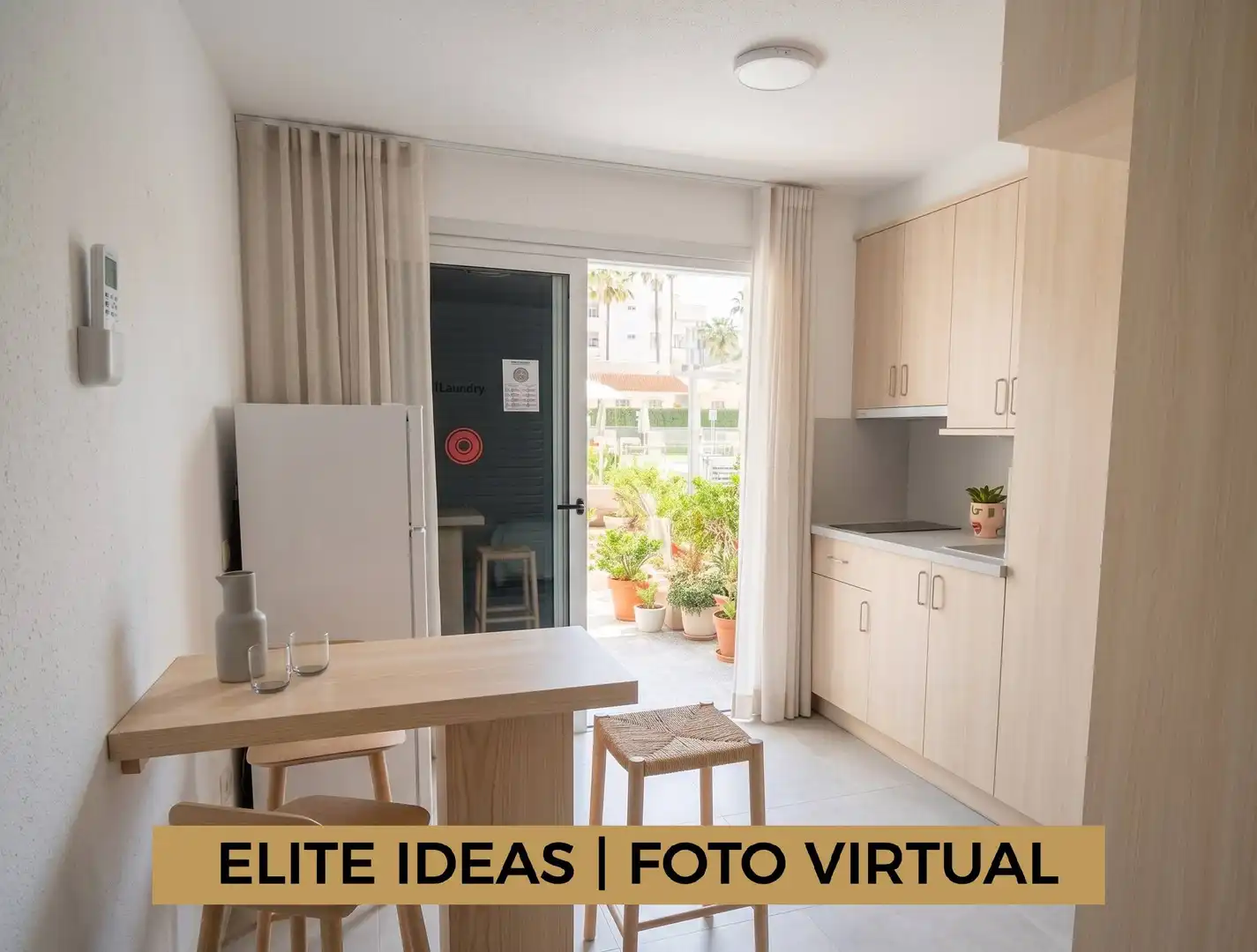 Cocina de Estudio en venta en San Bartolomé de Tirajana con Jardín privado, Terraza y Amueblado