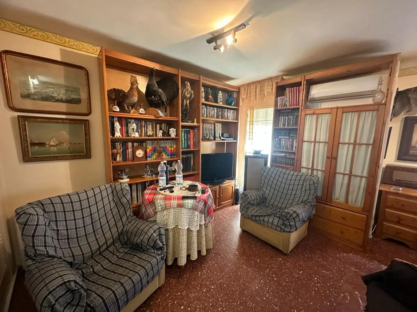 Sala d'estar de Casa adosada en venda en Mijas amb Aire condicionat i Calefacció