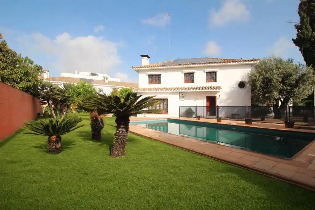 Jardín de Casa o chalet en venta en Jerez de la Frontera con Aire acondicionado, Jardín privado y Terraza