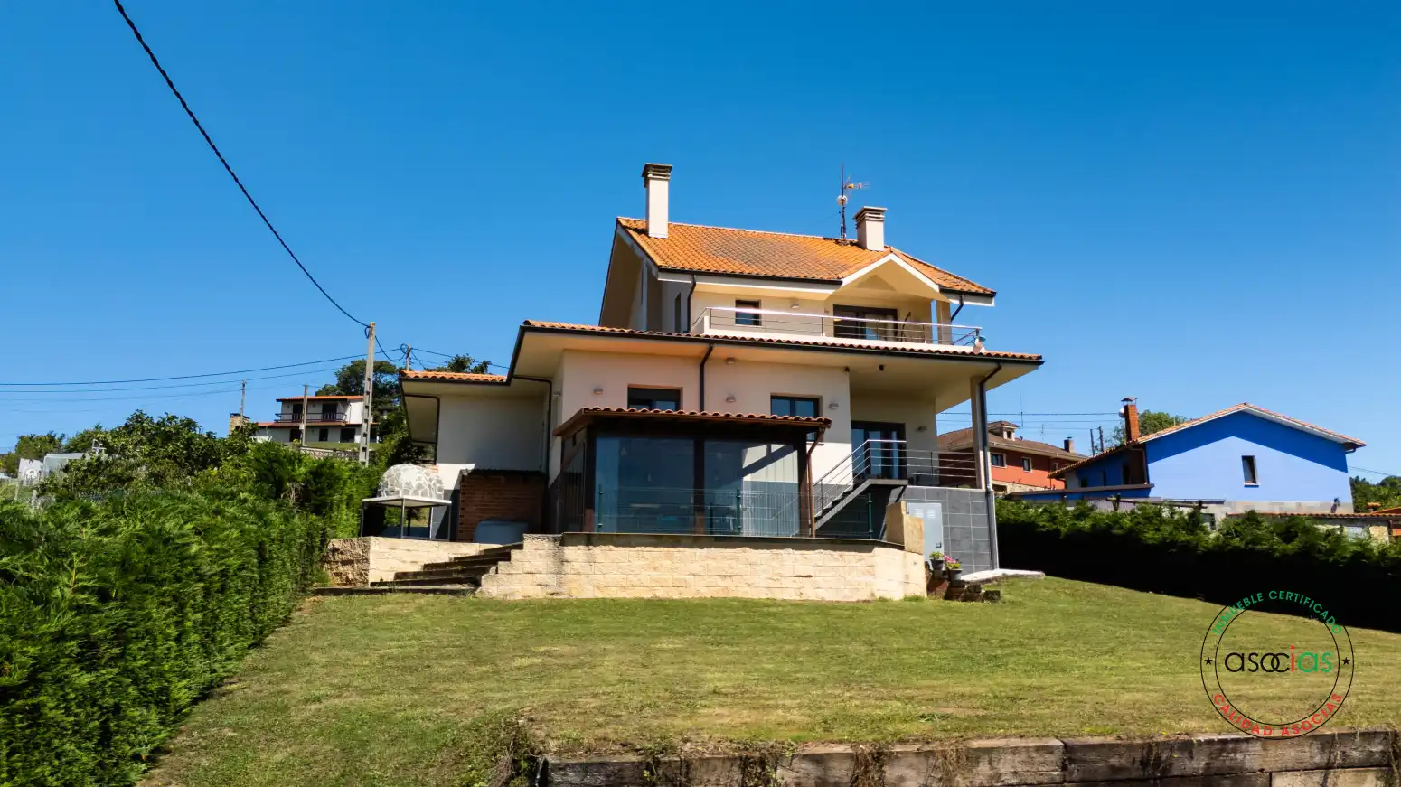 Vista exterior de Casa o chalet en venta en Gijón  con Calefacción, Jardín privado y Terraza