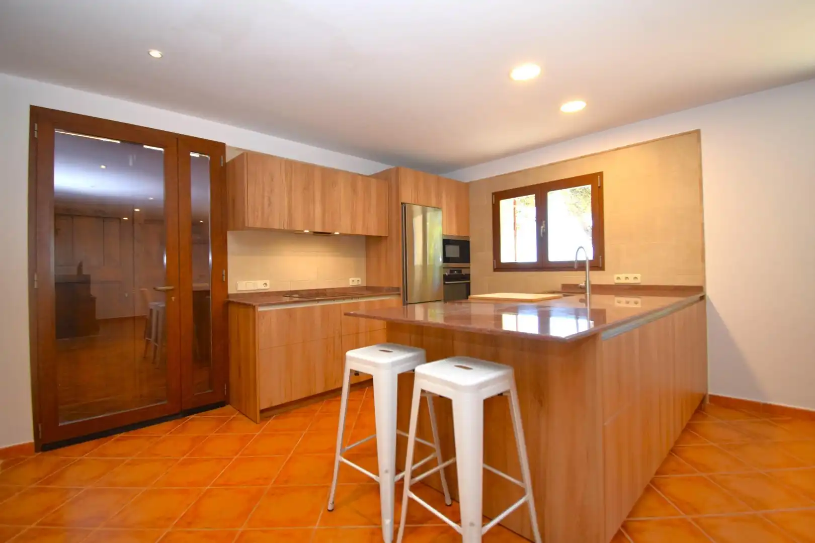 Kitchen of Country homes for rent in Sineu  with Air Conditioner, Private garden and Terrace