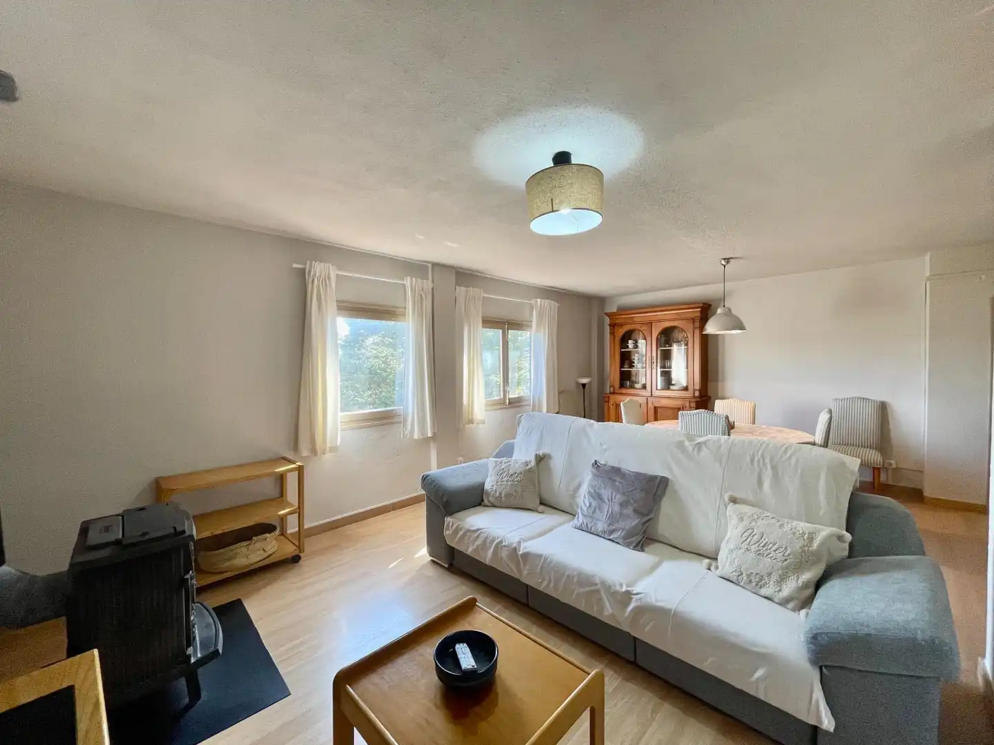Living room of Flat for rent in Alcalá de la Selva  with Heating, Terrace and Storage room