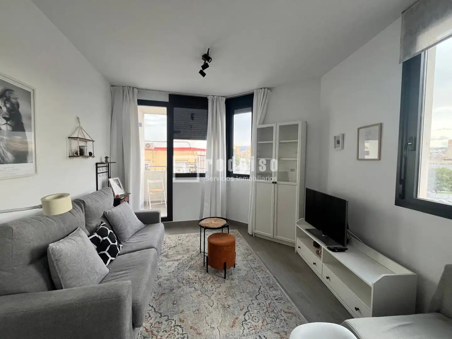 Sala de estar de Piso de alquiler en Málaga con Aire acondicionado, Calefacción y Terraza