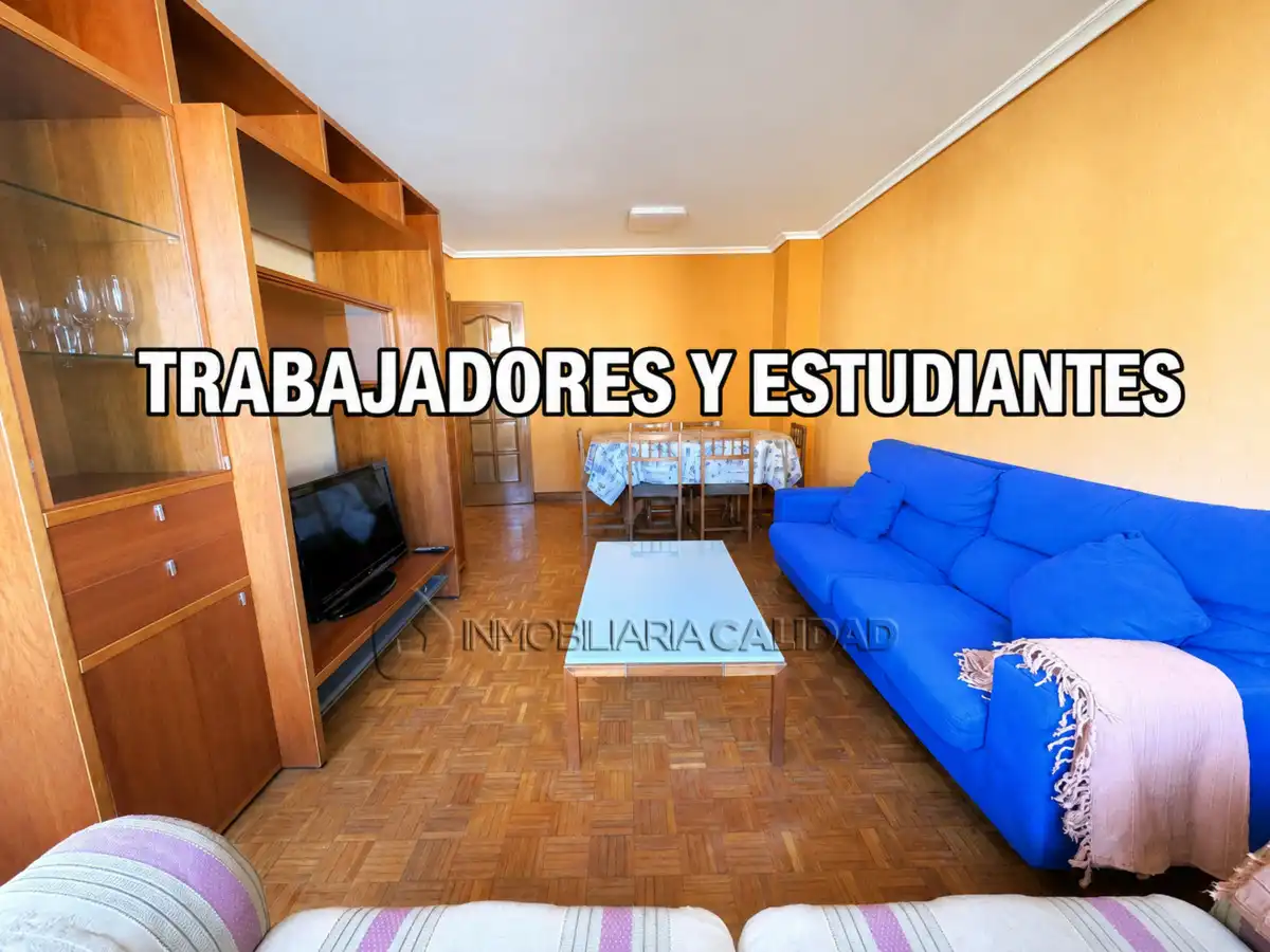 Sala de estar de Piso de alquiler en Burgos con Calefacción, Terraza y Amueblado