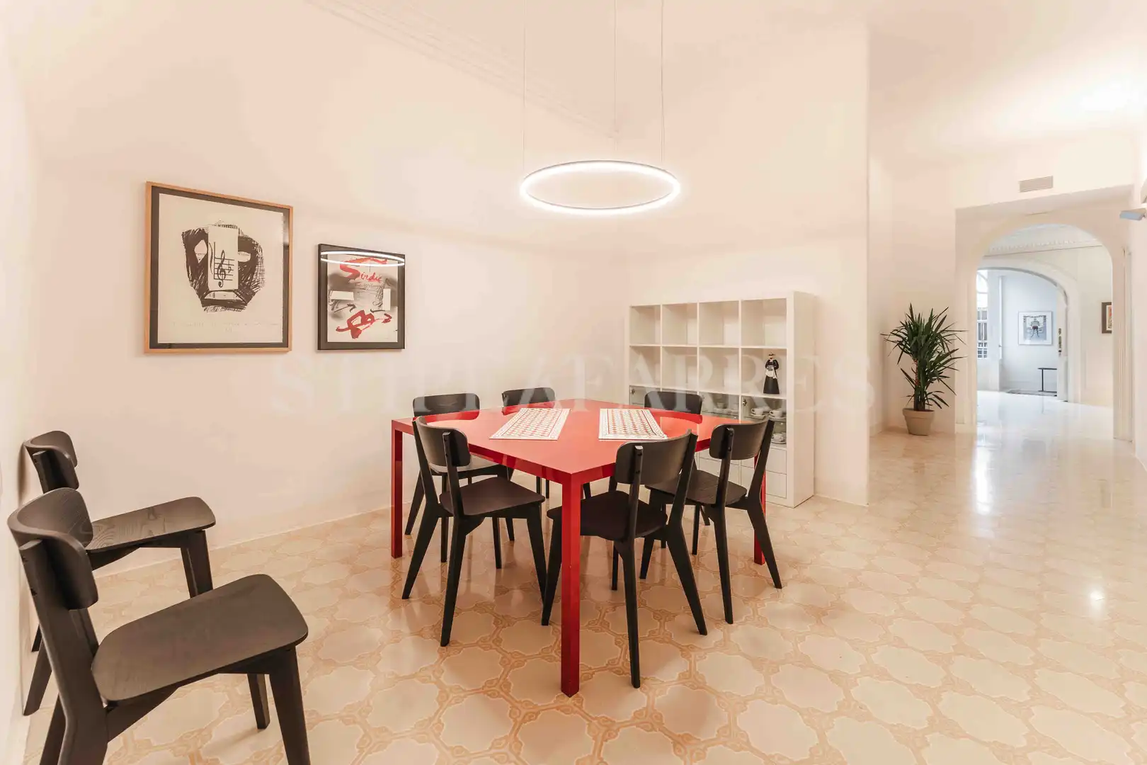 Comedor de Piso de alquiler en Barcelona con Aire acondicionado, Calefacción y Amueblado