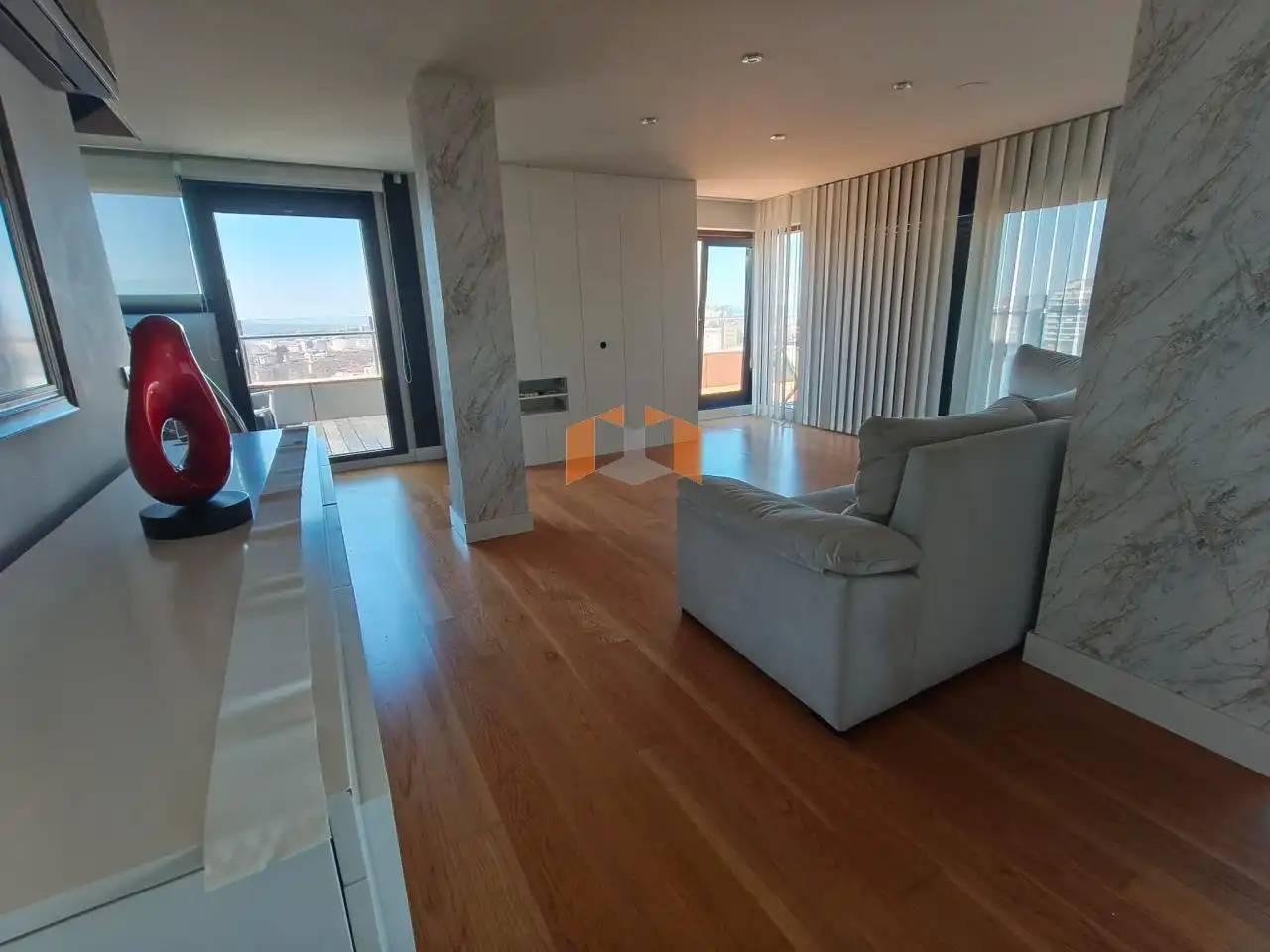 Sala de estar de Ático en venta en Vigo  con Aire acondicionado, Calefacción y Terraza