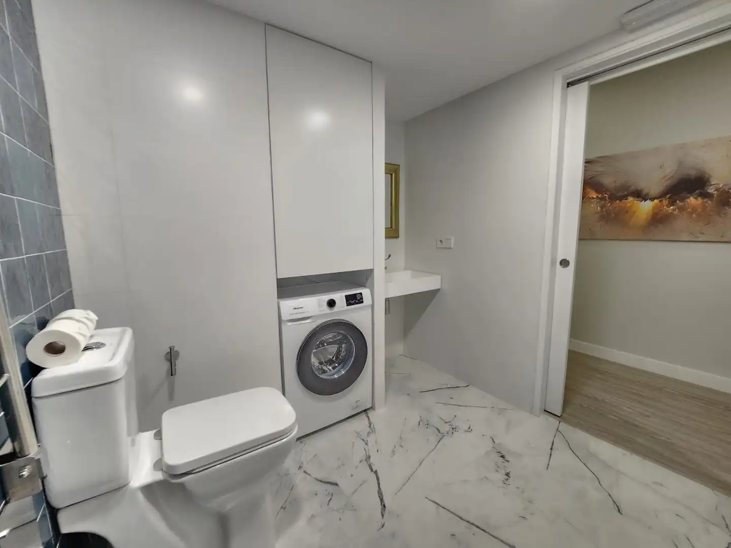 Baño de Planta baja en venta en Valencia con Aire acondicionado, Terraza y Amueblado