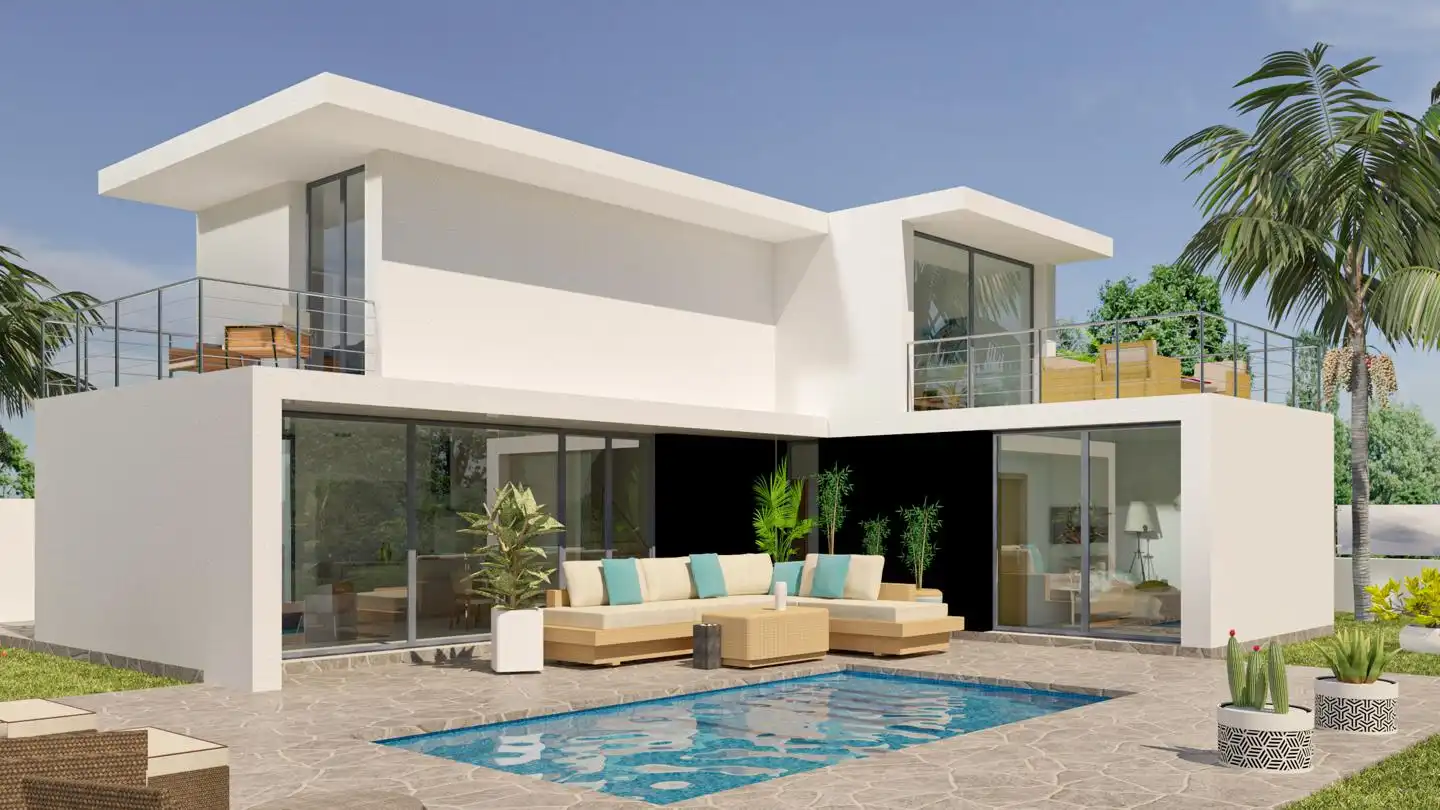 Vista exterior de Casa o chalet en venta en L'Ametlla de Mar  con Jardín privado y Piscina