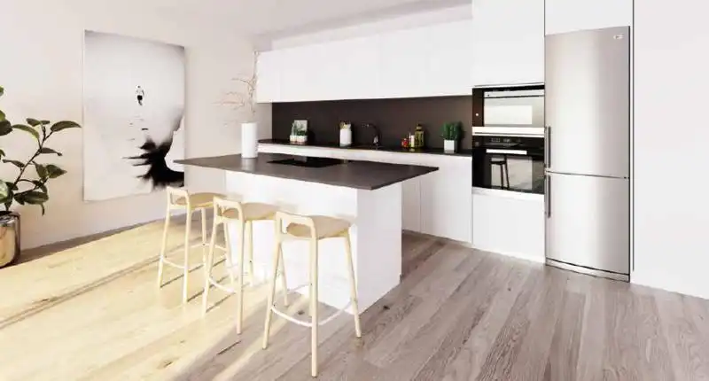 Kitchen of Flat for sale in Estepona  with Air Conditioner, Heating and Private garden