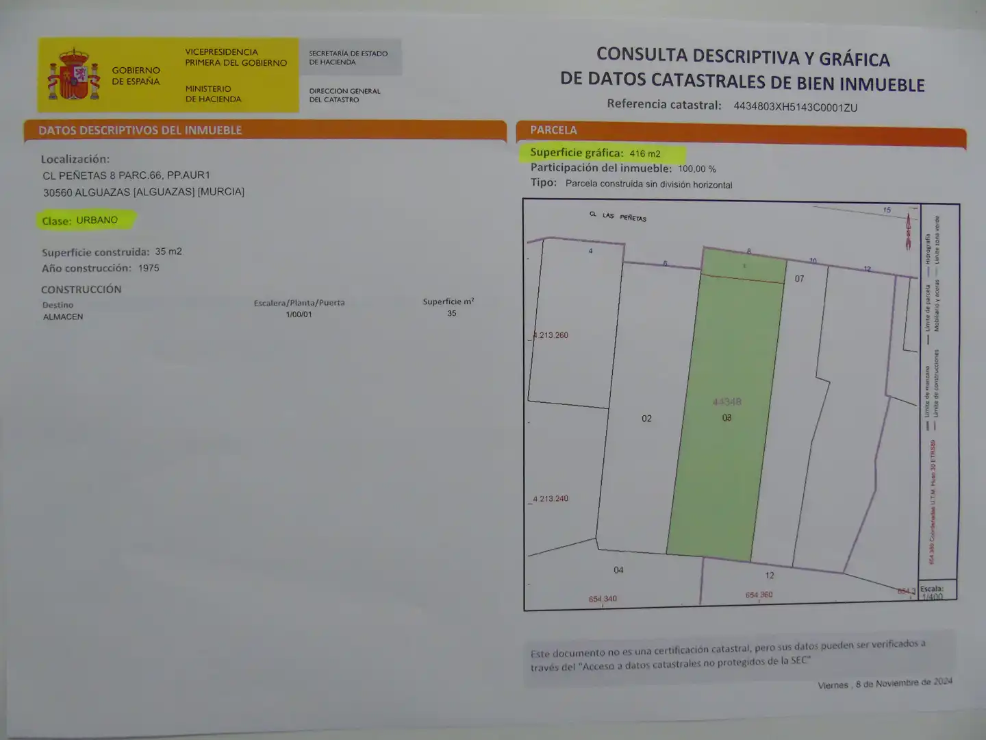 Terreny residencial en venda a Calle Peñetas 8, imagen 2