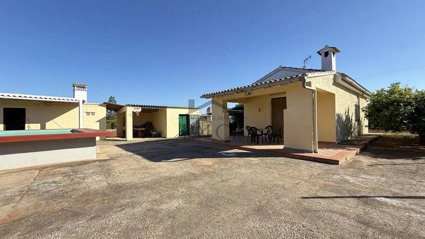 Vista exterior de Finca rústica en venta en Rafelguaraf con Aire acondicionado, Jardín privado y Trastero