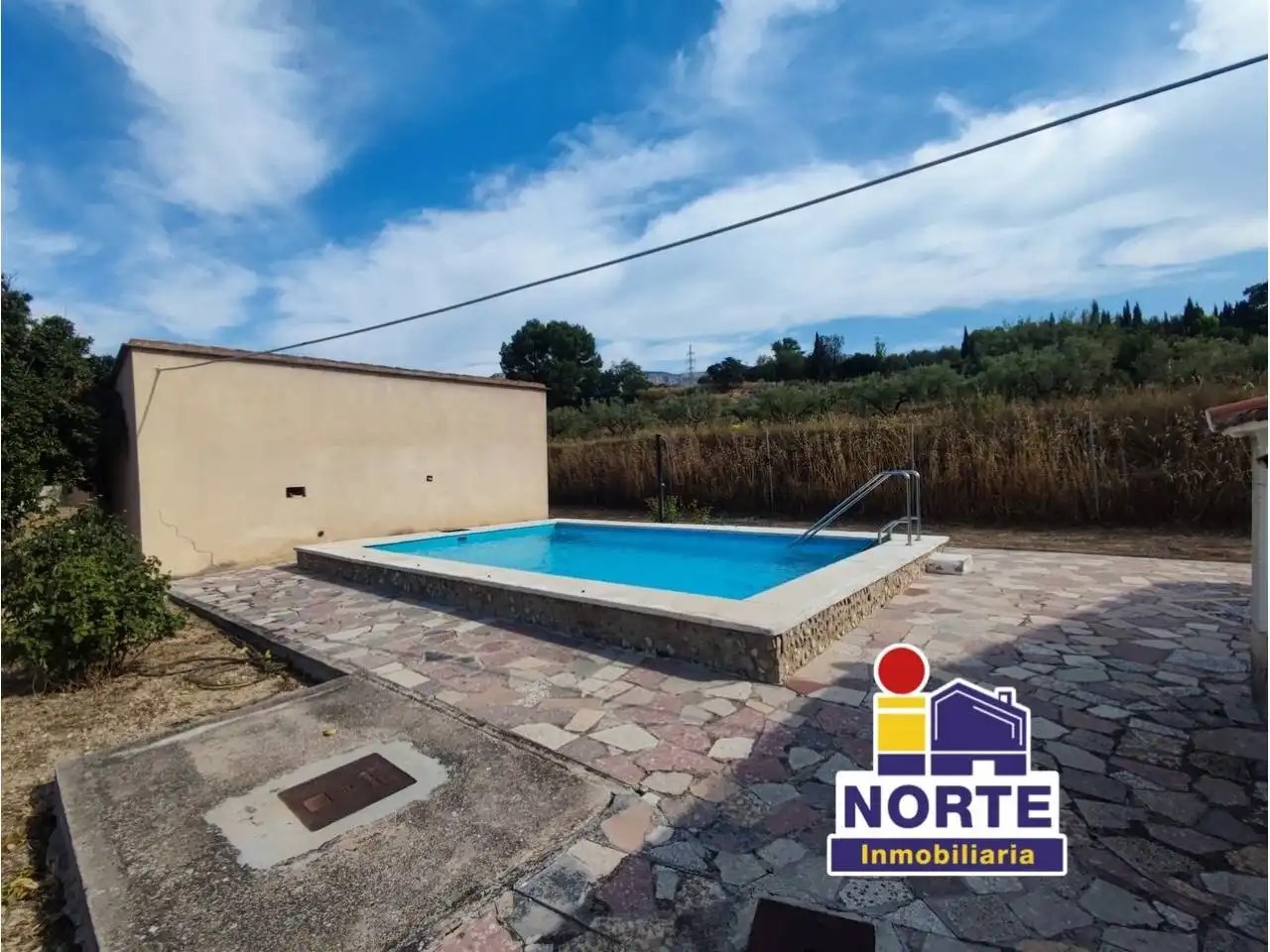 Vista exterior de Finca rústica en venta en Muro de Alcoy con Jardín privado, Trastero y Piscina