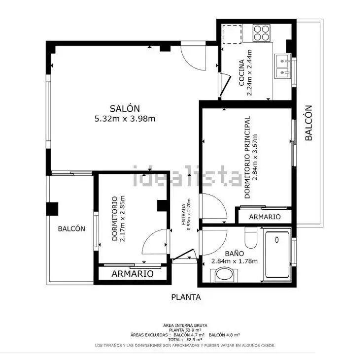 Habitación de Apartamento en venta en Sueca con Aire acondicionado, Terraza y Balcón