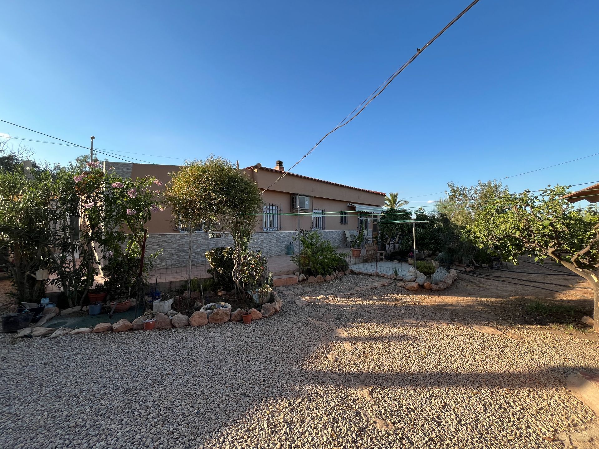Vista exterior de Finca rústica en venda en Fuente Álamo de Murcia amb Aire condicionat, Jardí privat i Terrassa