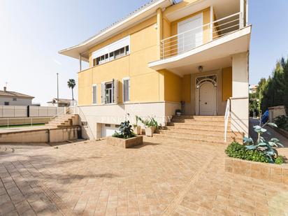 Exterior view of House or chalet for sale in El Puig de Santa Maria  with Air Conditioner, Terrace and Swimming Pool