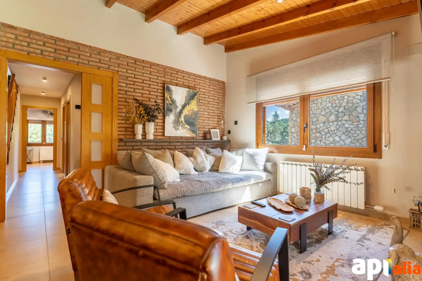 Sala de estar de Casa o chalet en venta en Prades con Calefacción, Jardín privado y Terraza