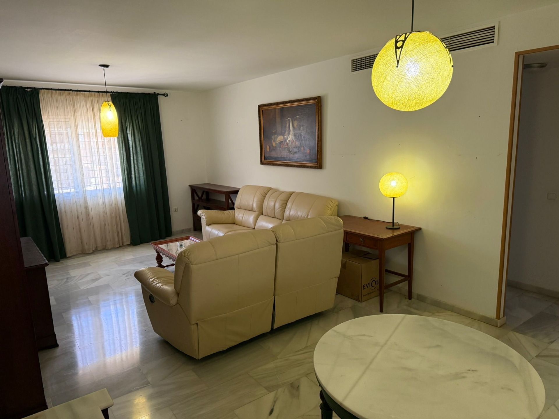 Living room of Flat for sale in Málaga Capital  with Air Conditioner, Heating and Private garden