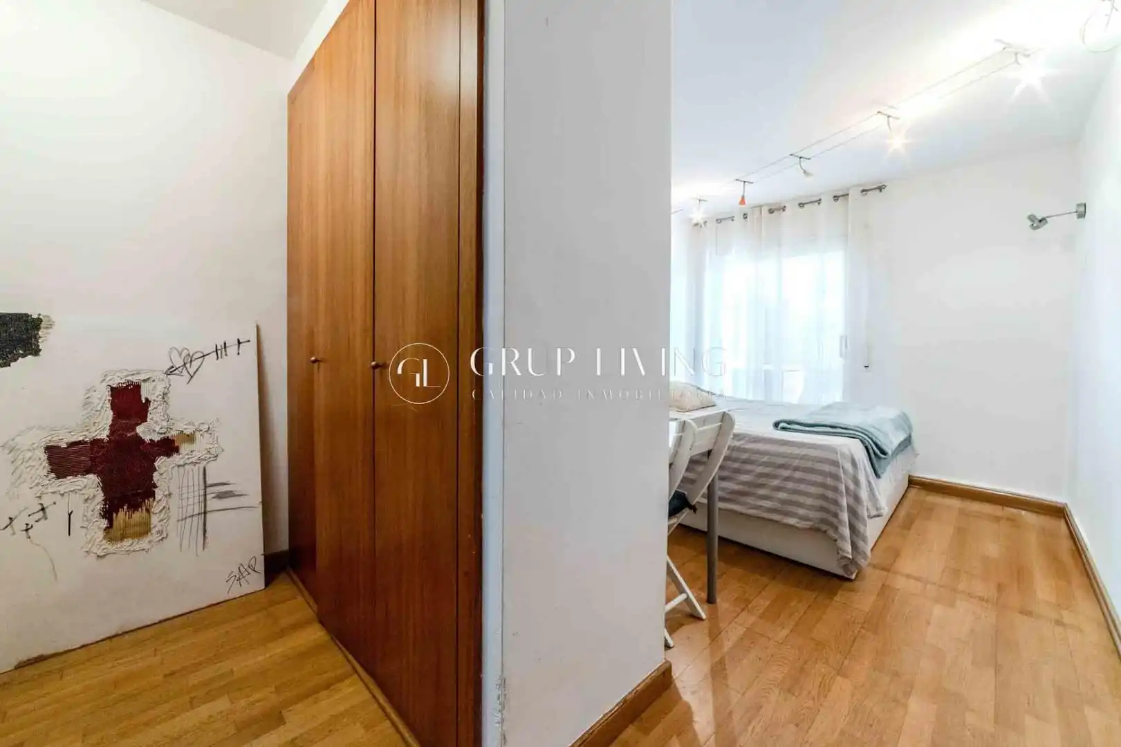 Schlafzimmer von Wohnung zum Verkauf in Sitges mit Klimaanlage, Heizung und Privatgarten