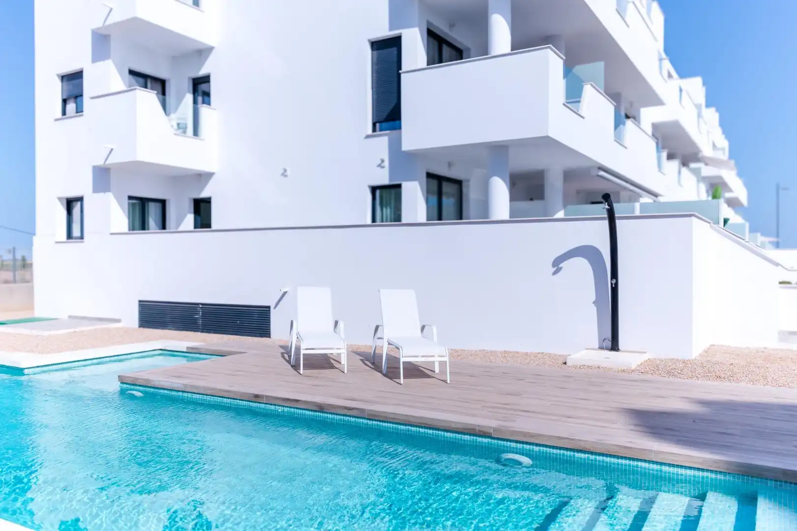 Schwimmbecken von Wohnungen zum Verkauf in Torre-Pacheco mit Heizung, Privatgarten und Terrasse