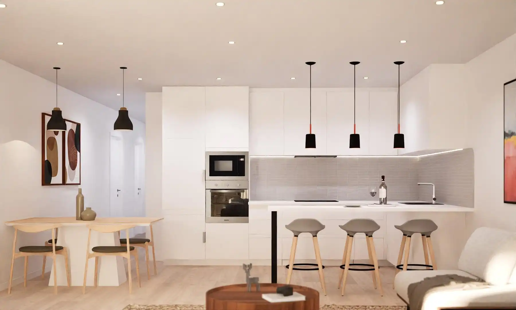 Kitchen of Flat for sale in Vilanova i la Geltrú  with Heating, Storage room and Balcony