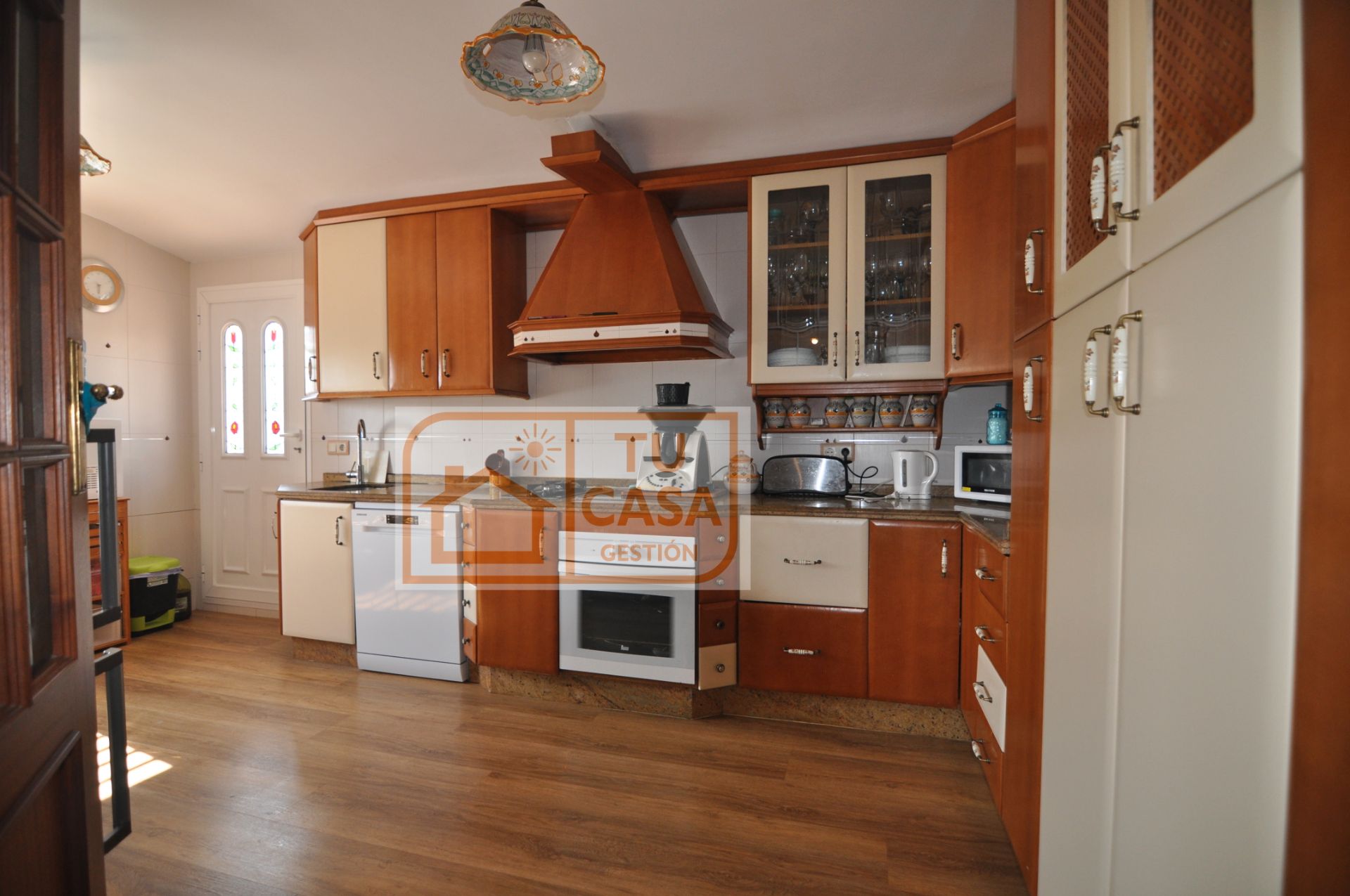 Kitchen of Single-family semi-detached for sale in Cáceres Capital  with Air Conditioner, Heating and Private garden