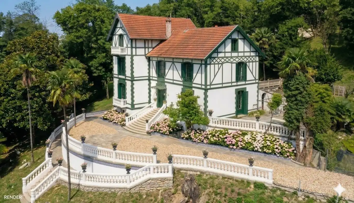 Vista exterior de Finca rústica en venta en Donostia - San Sebastián  con Calefacción, Jardín privado y Terraza
