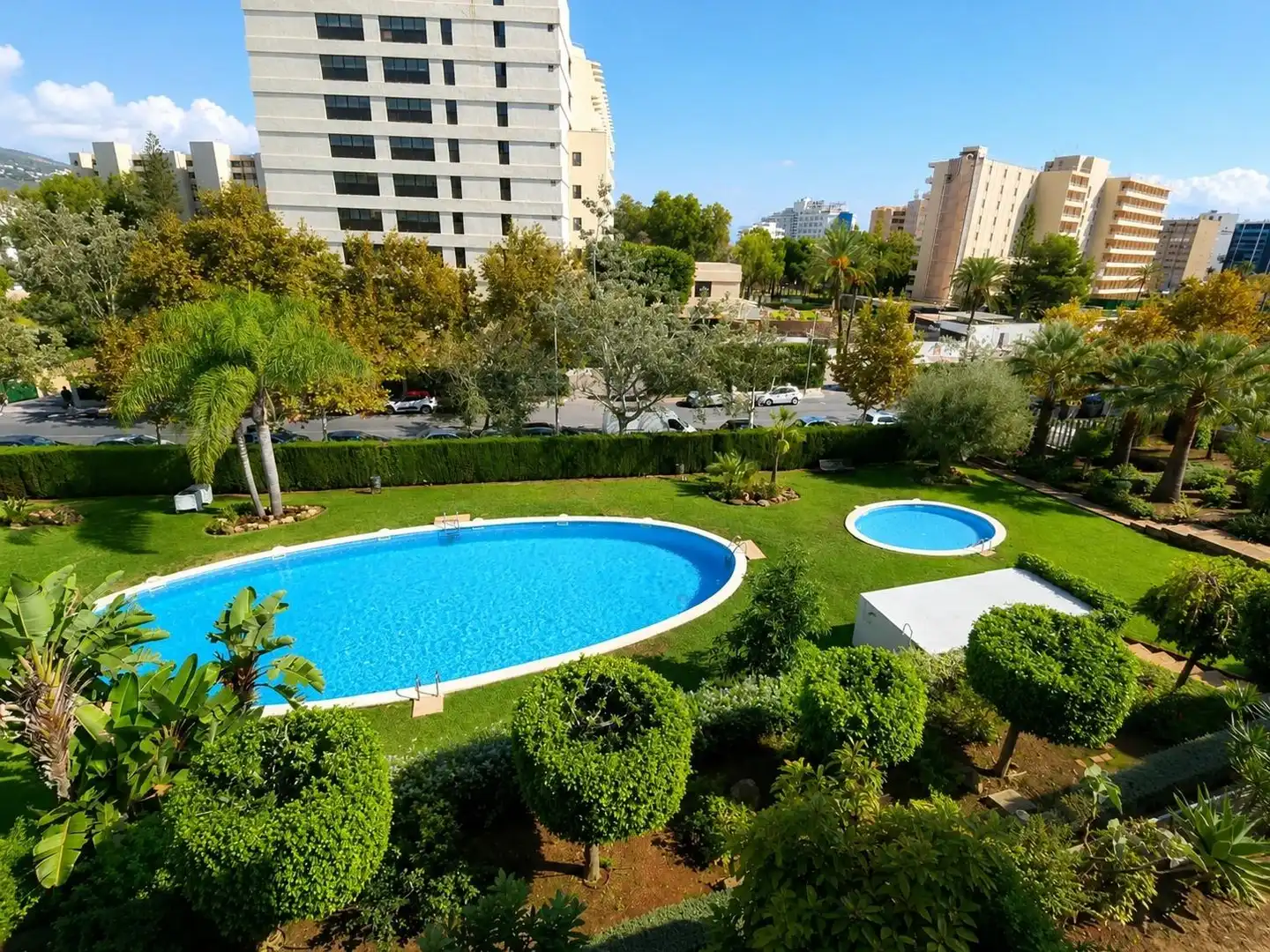 Piscina de Piso de alquiler en Calvià con Aire acondicionado, Calefacción y Terraza