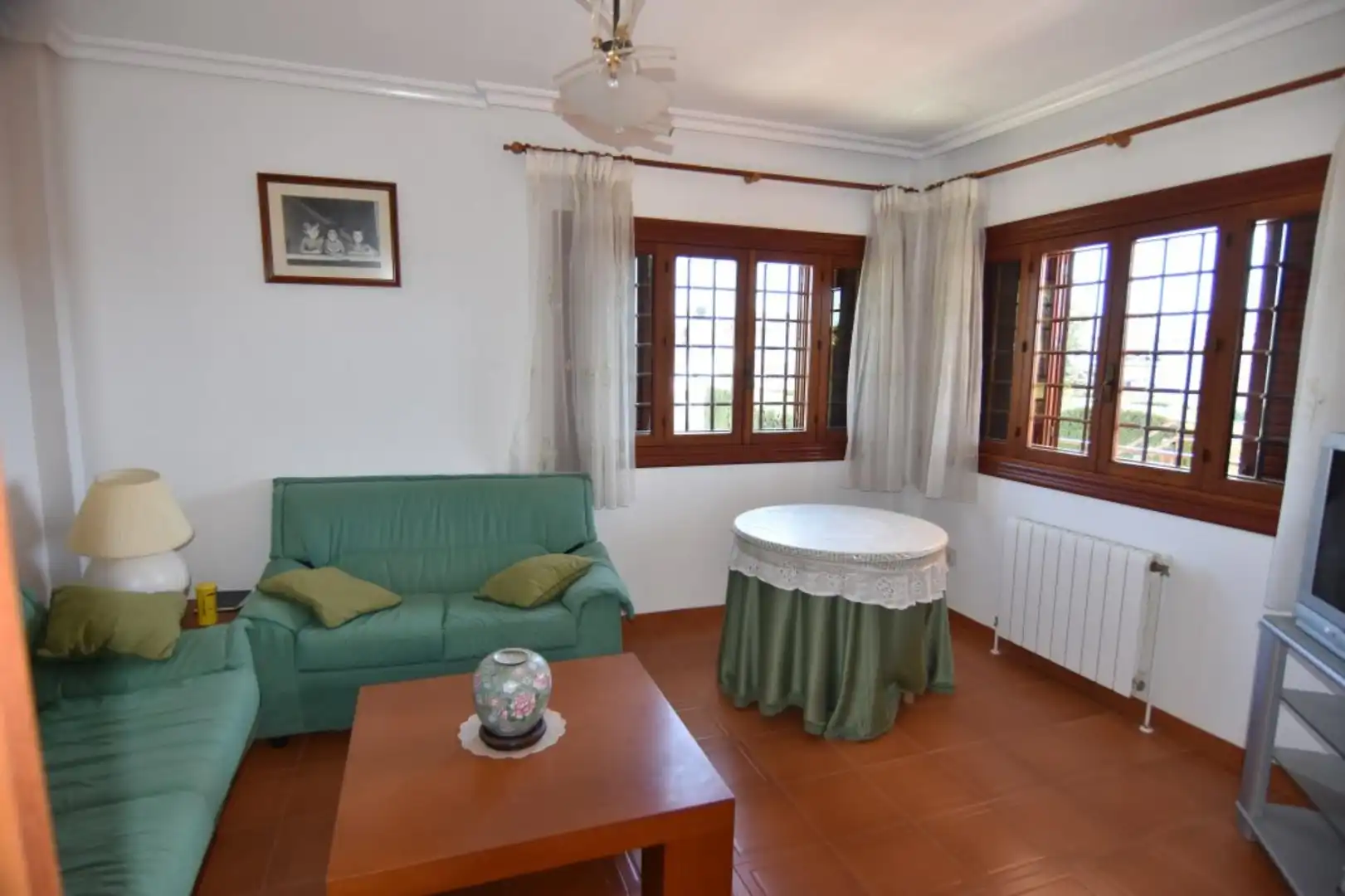 Sala de estar de Casa o chalet en venta en Mazarrón con Calefacción, Jardín privado y Terraza