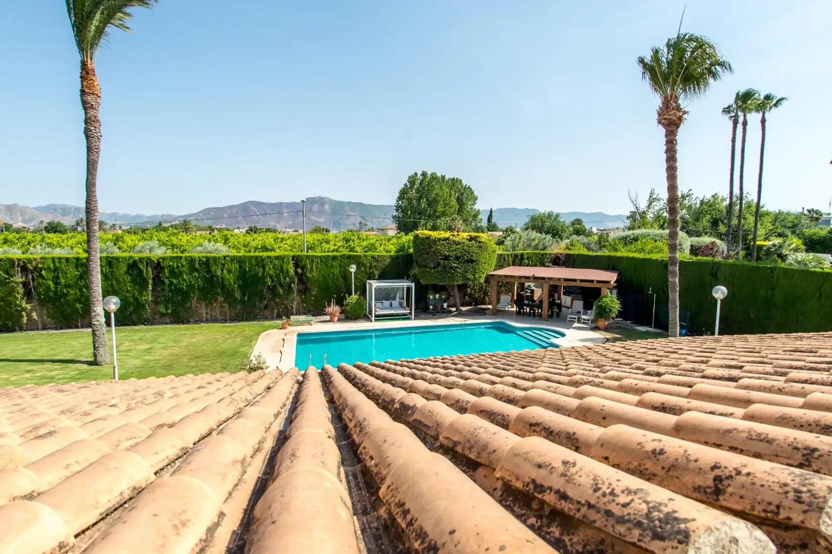 Piscina de Casa o xalet en venda en Murcia amb Aire condicionat, Calefacció i Jardí privat