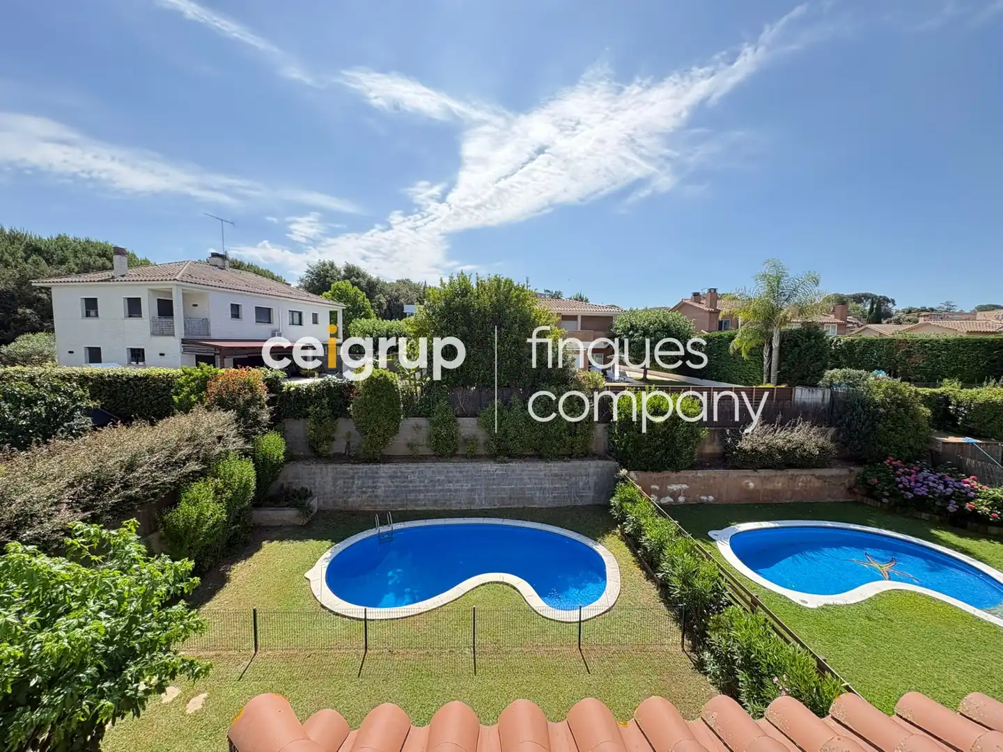 Jardín de Casa o chalet de alquiler en Girona con Calefacción, Terraza y Piscina