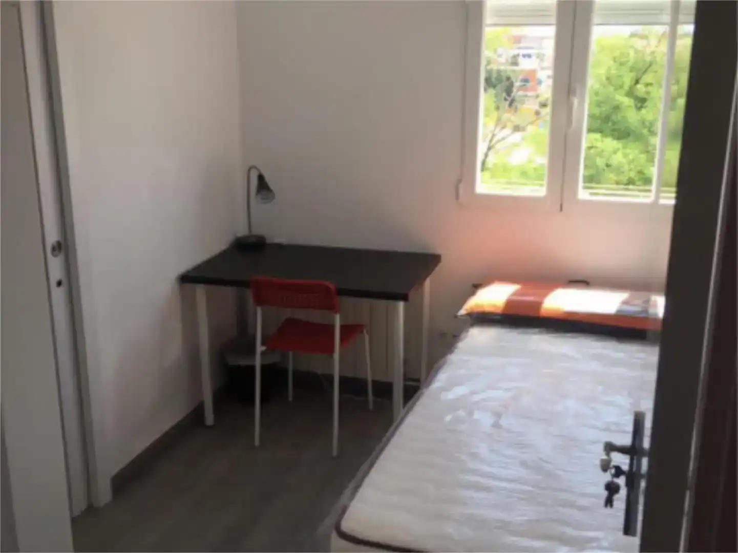 Schlafzimmer von Wohnung zur Miete in  Madrid Capital mit Klimaanlage
