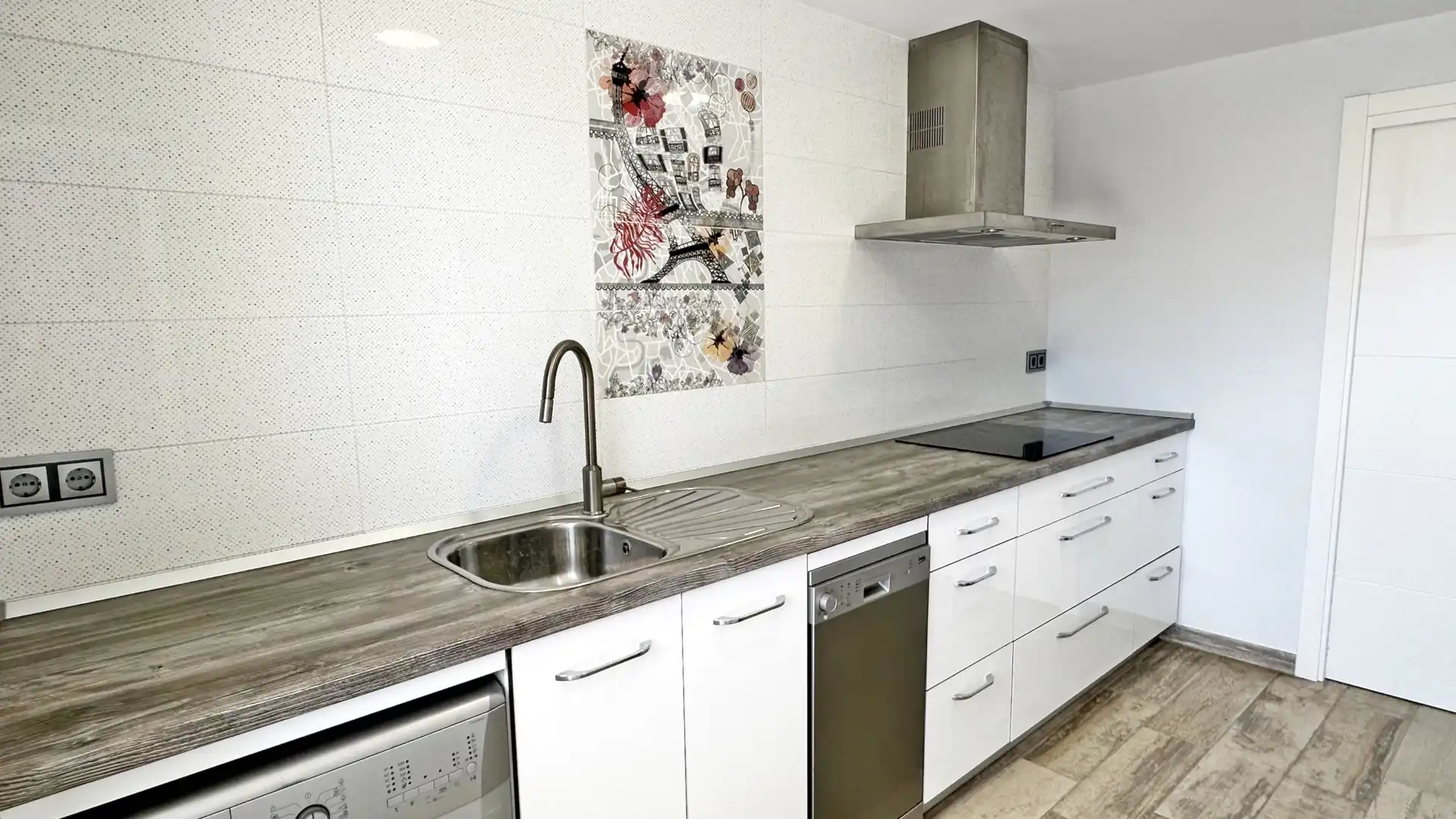 Cocina de Apartamento de alquiler en Gandia con Terraza, Amueblado y Horno