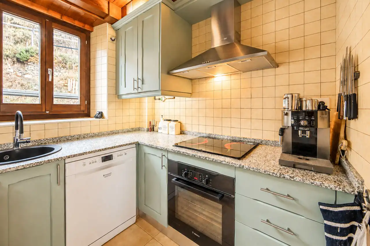 Cocina de Dúplex en venta en Vielha e Mijaran con Calefacción, Jardín privado y Parquet