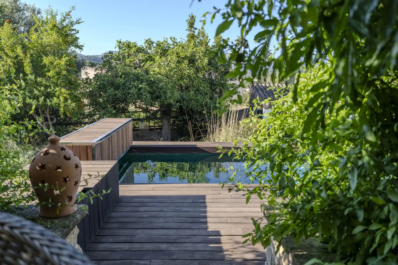 Terrasse von Erdgeschoss zum Verkauf in  Palma de Mallorca mit Klimaanlage, Heizung und Privatgarten