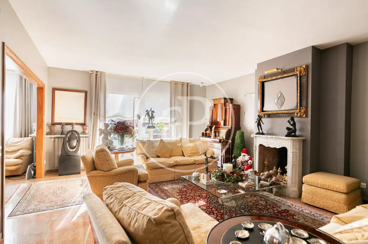 Sala de estar de Piso en venta en Barcelona con Aire acondicionado, Calefacción y Jardín privado