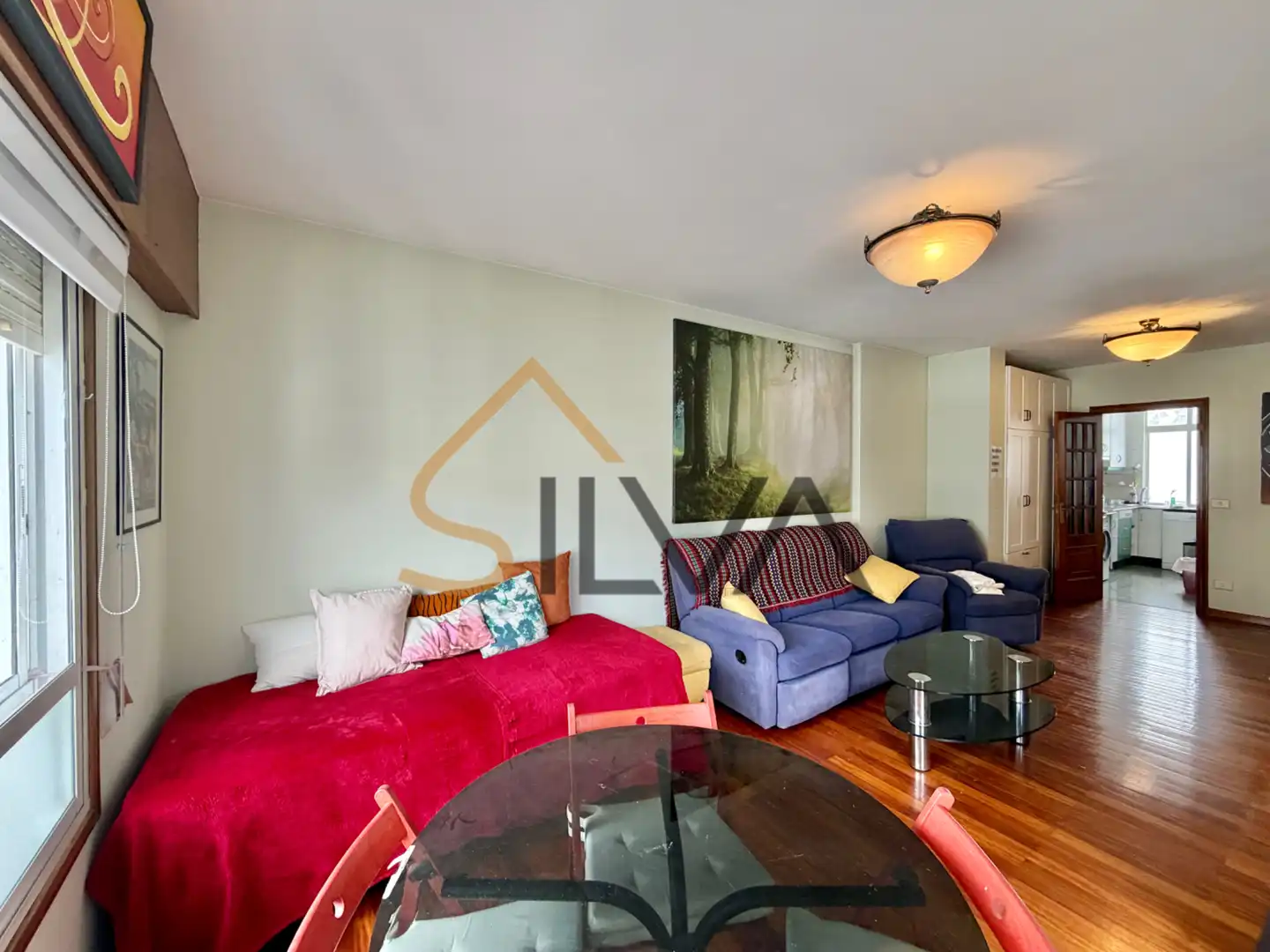 Sala de estar de Piso en venta en Lugo con Calefacción, Trastero y Amueblado
