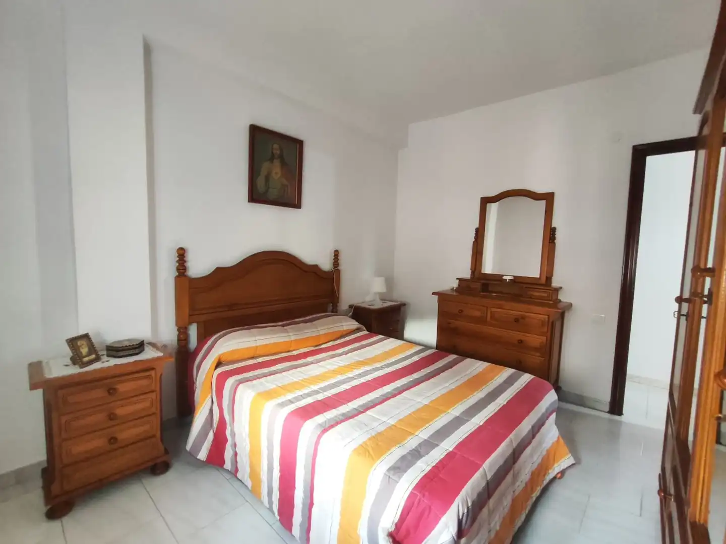 Bedroom of Flat for rent in Huelva  with Air Conditioner, Furnished and Balcony