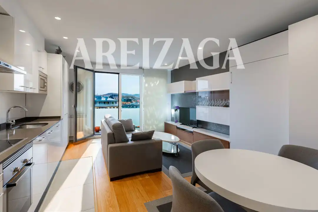 Sala d'estar de Apartament en venda en Donostia - San Sebastián  amb Calefacció, Terrassa i Traster