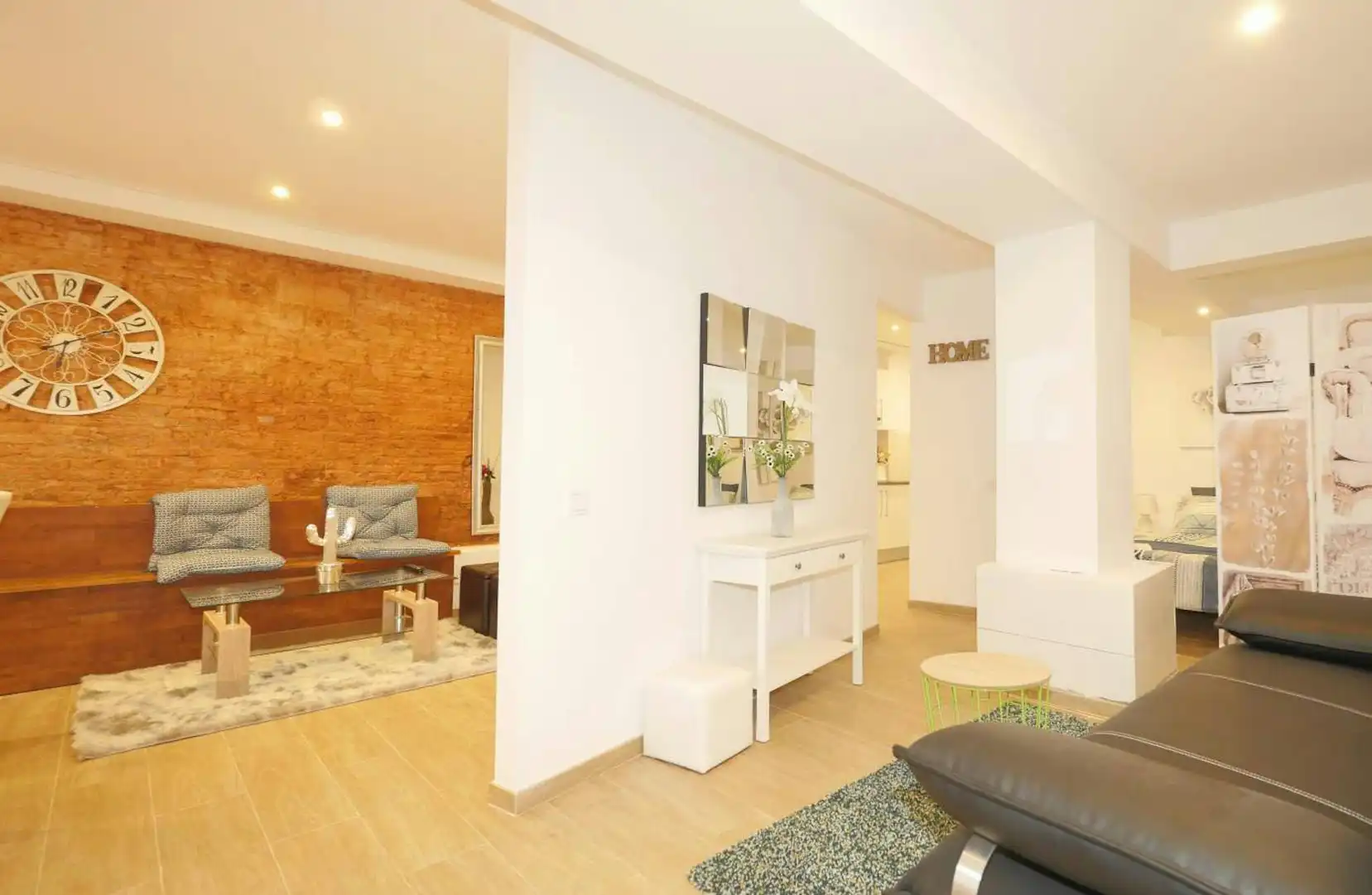 Sala de estar de Piso de alquiler en Barcelona con Aire acondicionado, Calefacción y Amueblado