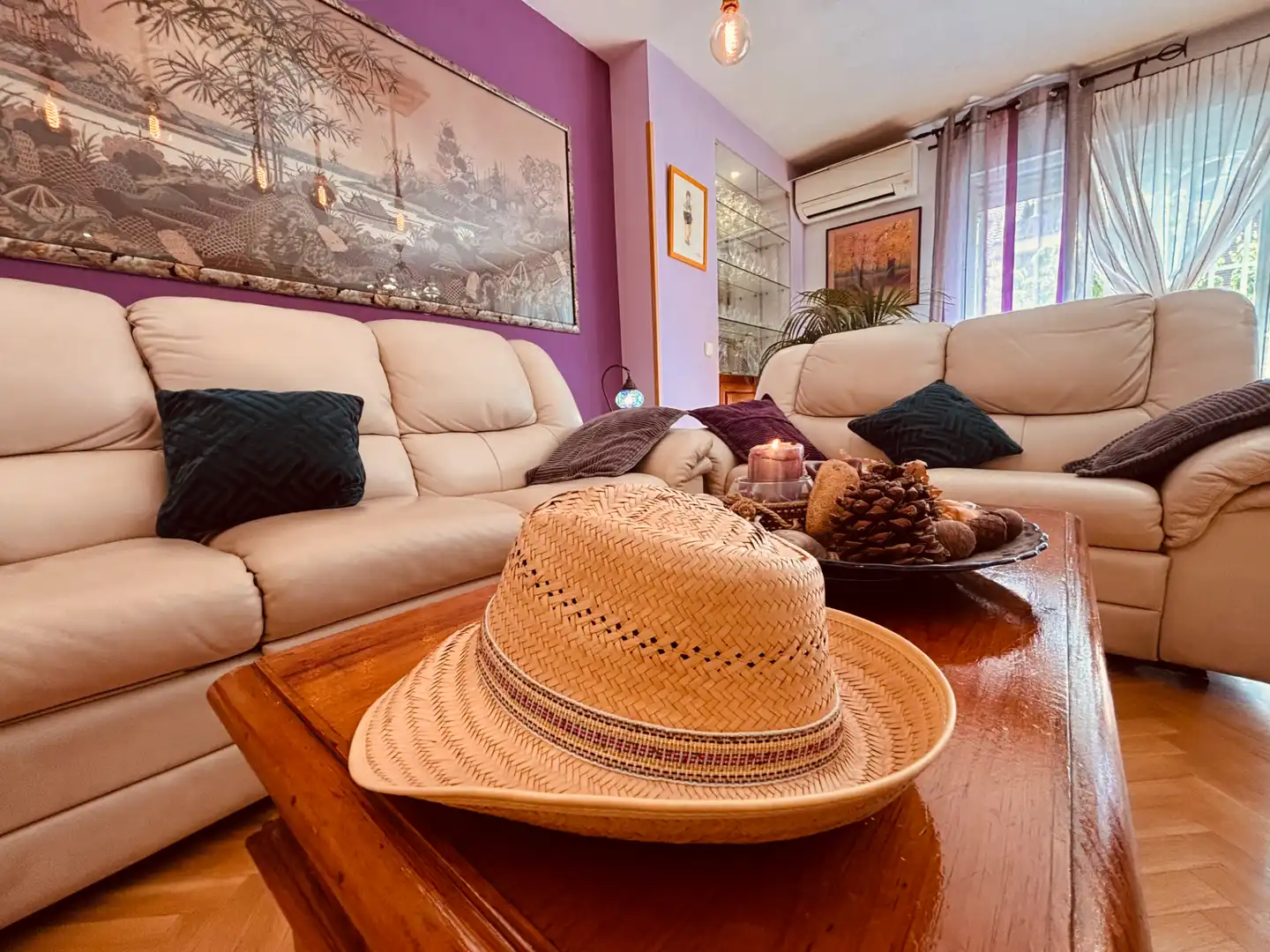Sala de estar de Casa adosada en venta en Getafe con Aire acondicionado, Calefacción y Jardín privado