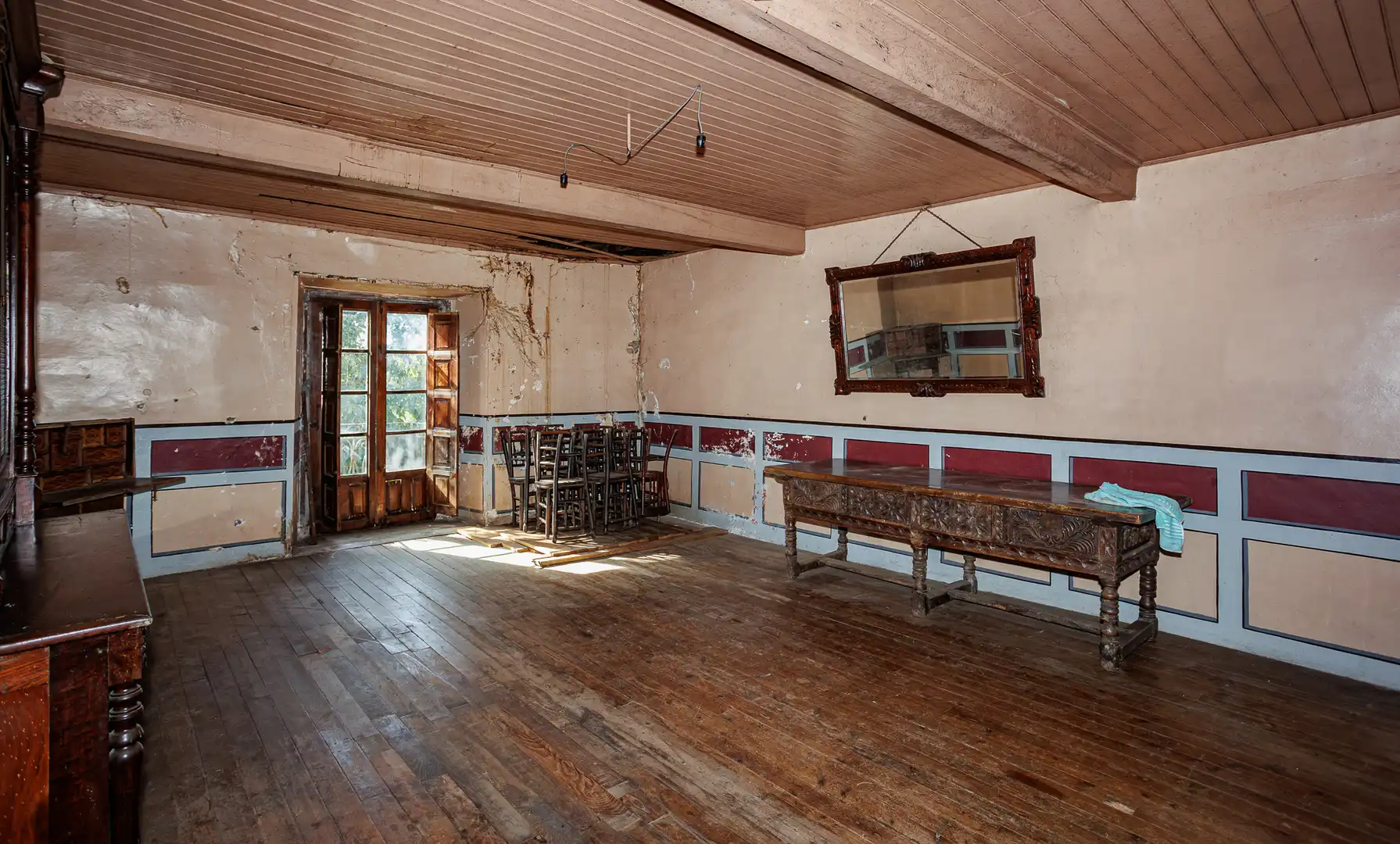 Comedor de Finca rústica en venta en A Fonsagrada  con Amueblado