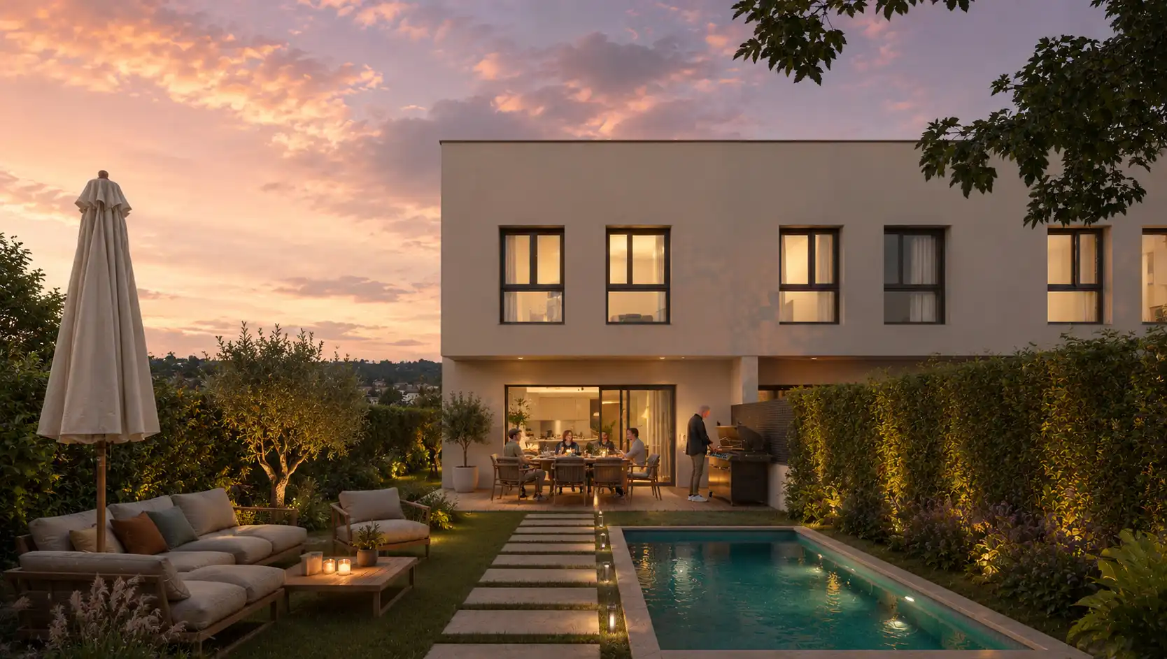 Neubau-Reihenhaus mit Garten zum Verkauf in Carrer Puigcendros 13, imagen 2