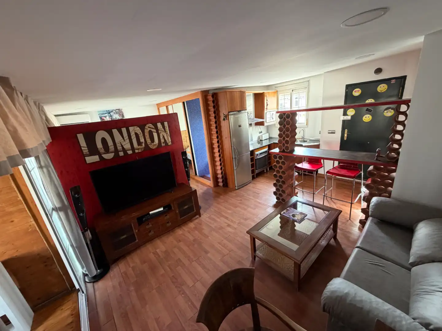 Living room of Flat for rent in Málaga Capital  with Air Conditioner, Heating and Furnished