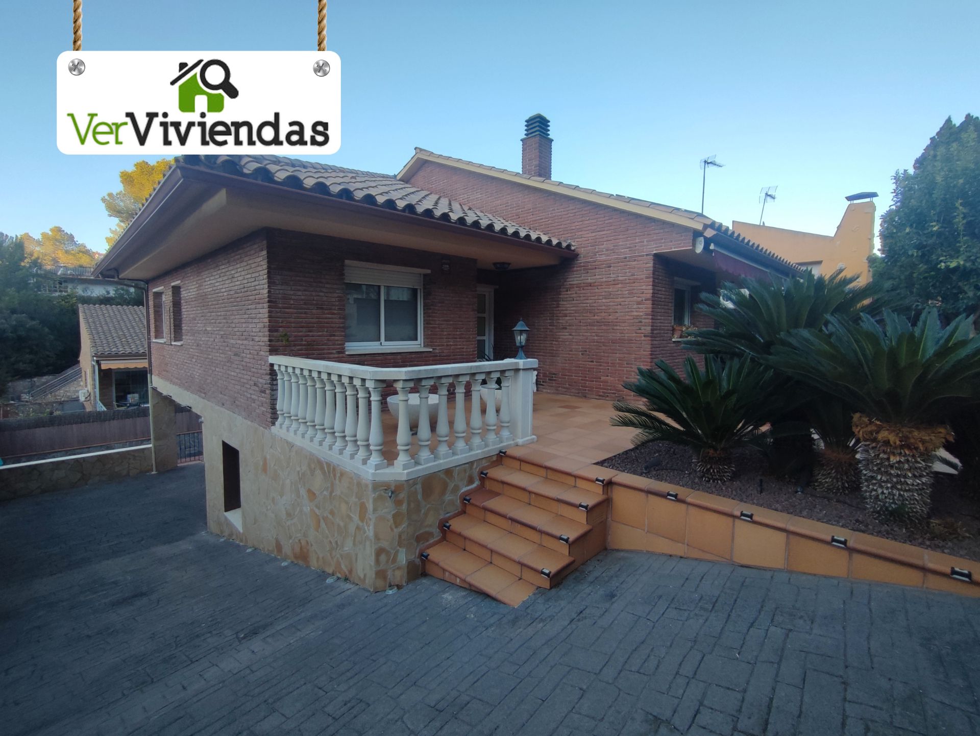 Exterior view of House or chalet for sale in Cervelló  with Air Conditioner, Heating and Private garden