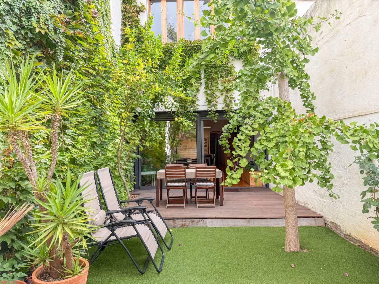 Terraza de Casa o chalet en venta en Terrassa con Calefacción, Jardín privado y Parquet